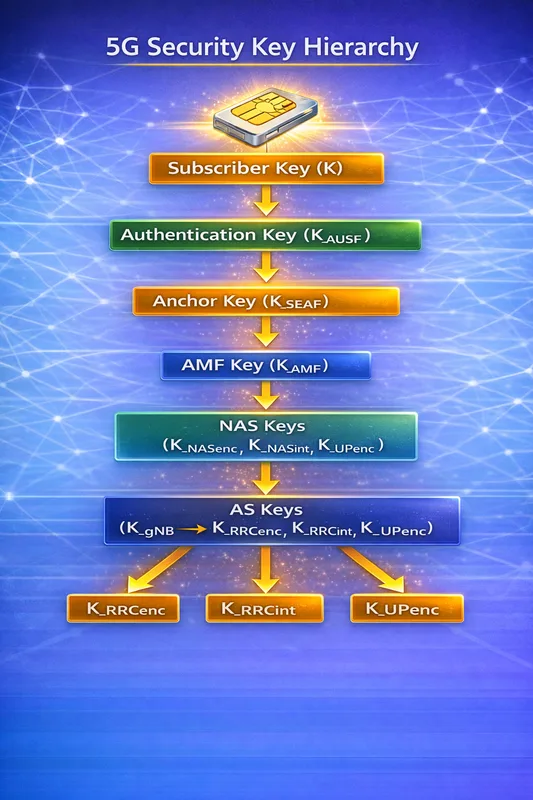 5G Key Derivation Procedure diagram