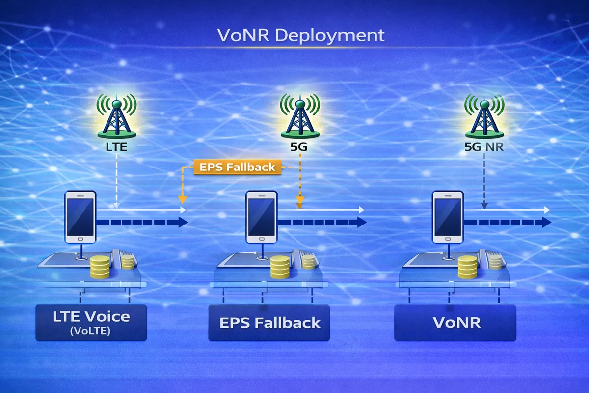 VoNR deployment diagram